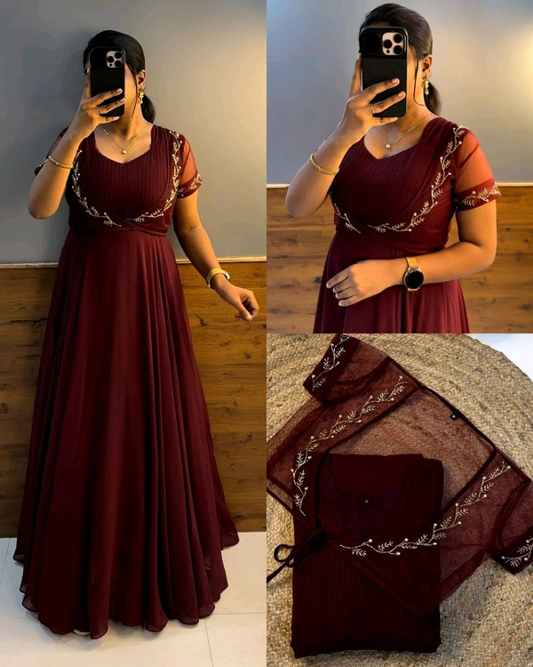 Wear in 2ways ❤️ Gown + Removable coat - 3XL