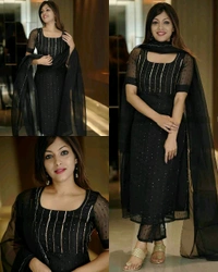 Pretty Women Kurta Sets - Light Wisteria, XL