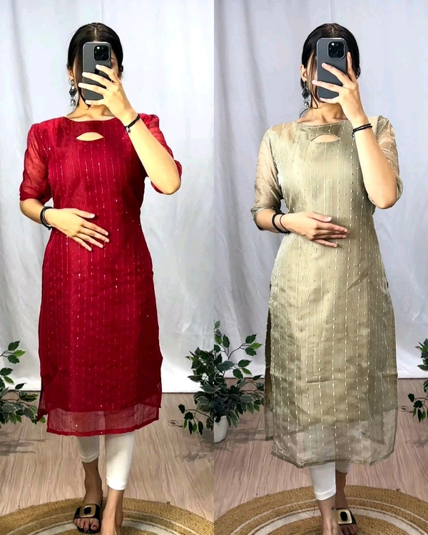 VIRAL kurti With New colours - Mist Gray, M