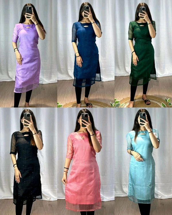 VIRAL kurti With New colours - Blue, M