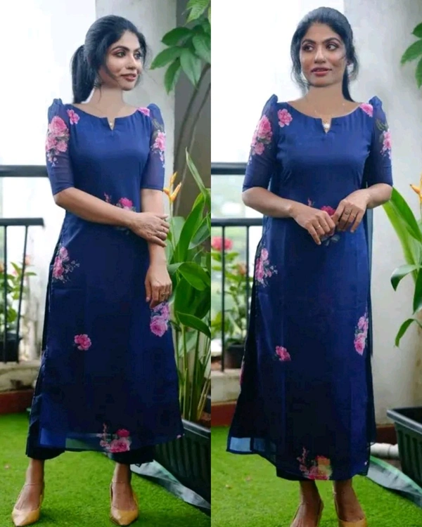 Daily Use Kurtis - Blue, M
