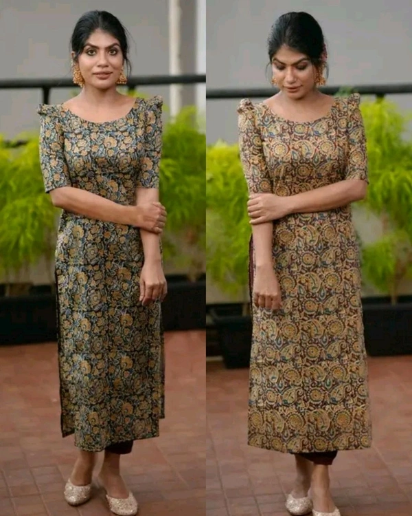 Daily Use Kurtis - Right Yellow Shade, L