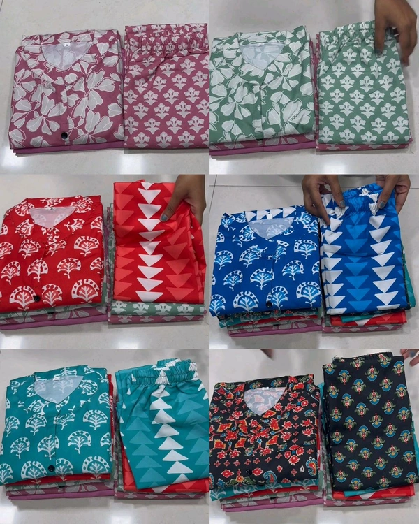 Launching Designer Co-Ords set in *Aline kurti pattern paired with Ankle length pant  - Shadow Green, XL