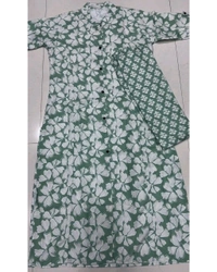 Launching Designer Co-Ords set in *Aline kurti pattern paired with Ankle length pant  - Shadow Green, XL