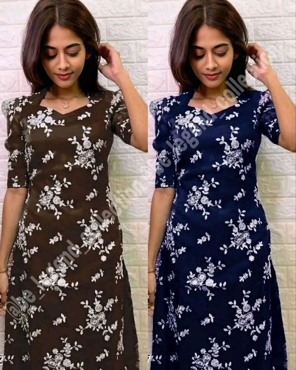Stylish Kurtis - Brown, S