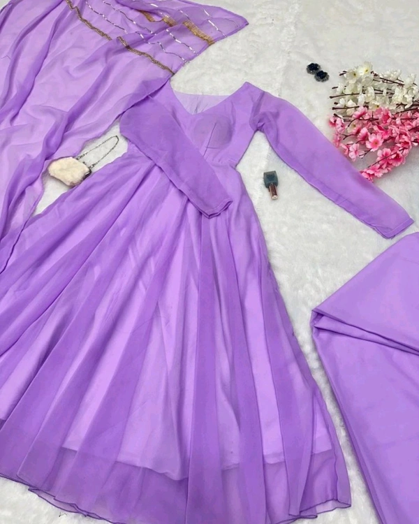 Elegance with Modern Exclusive Anarkali Design 🌸 - 2XL, Mauve