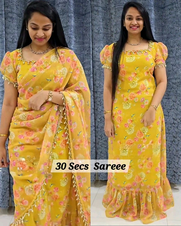 30Sec Gown Saree - 2XL