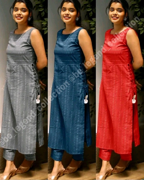 Pretty Women Kurta Sets - S, Red