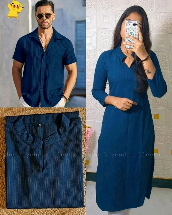 Popcorn Couple Dress ORDER SEPARTE🩷  - S, Blue Men