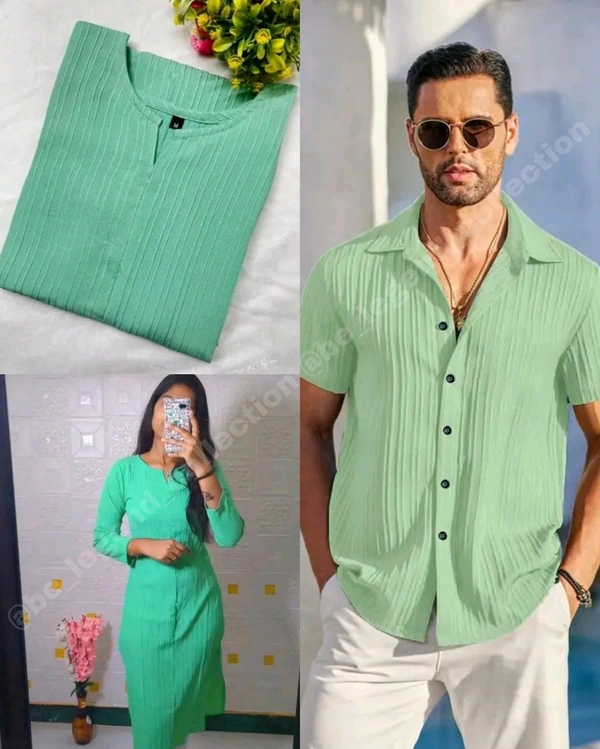 Popcorn Couple Dress ORDER SEPARTE🩷  - XL, Snowy Mint Men