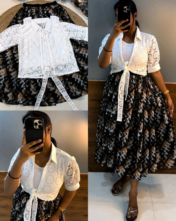 Trendy Skirt + inner + shrug - XL