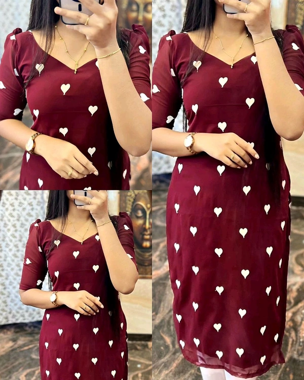 MAROON WITH EMBRODARI WORK - XL
