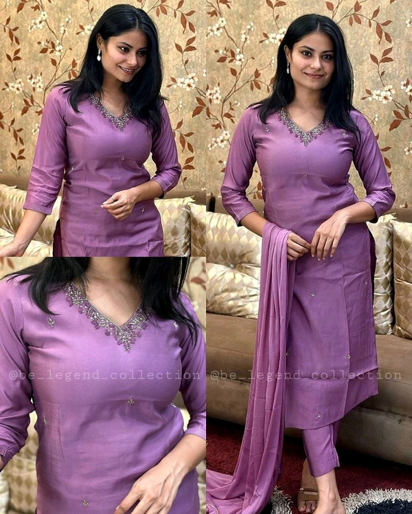 Beautiful Dreamy Elegant Suit - Mauve, 2XL