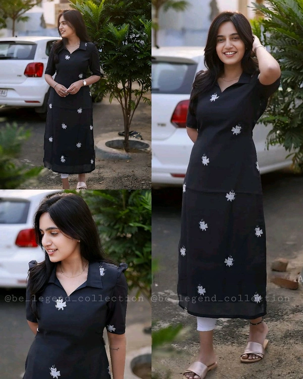 Stylish Kurti for Women - Black, M