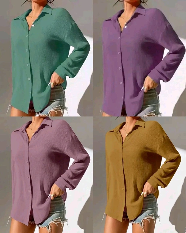 Stylish Fashionable Women Shirts - Teal, XL