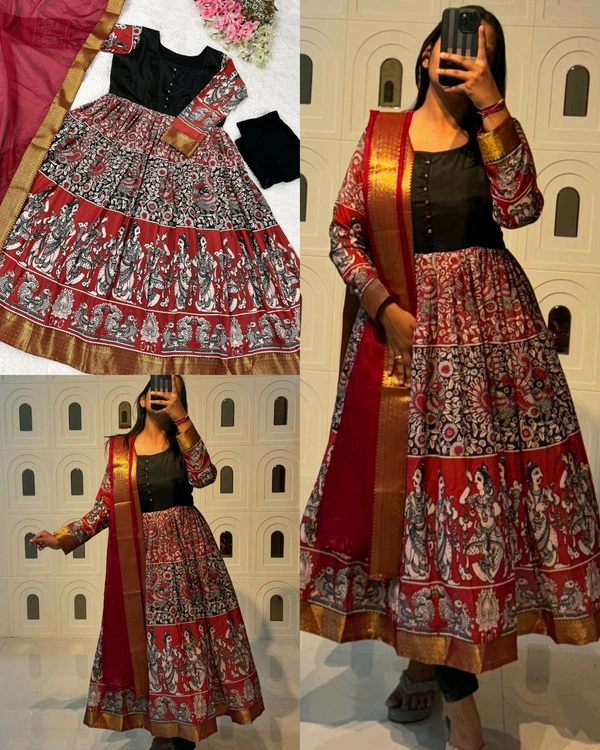 Introducing New Festival Spacial Kalamkari Gown  - 3XL