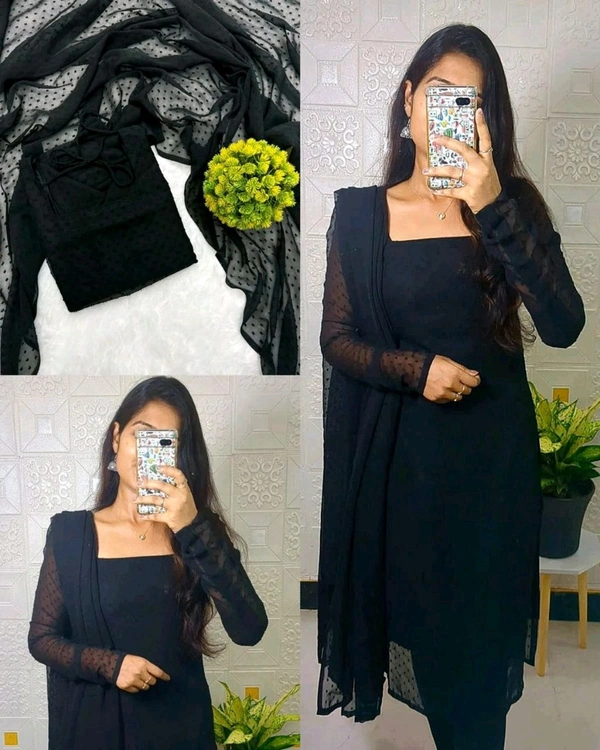 Recreation outfit Vaaranan Aayiram "Meghna' White With Colours - Black, M