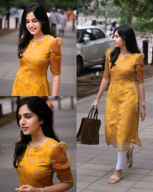 Pretty Attractive Kurti  - Yellow, 2XL