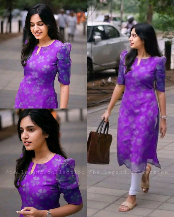 Pretty Attractive Kurti  - Electric Violet, 2XL