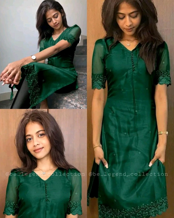 Style Women's Kurti - Green, M