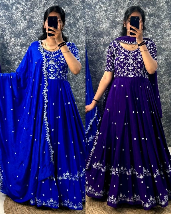 Trendy Festivel Lehenga - Blue, XL
