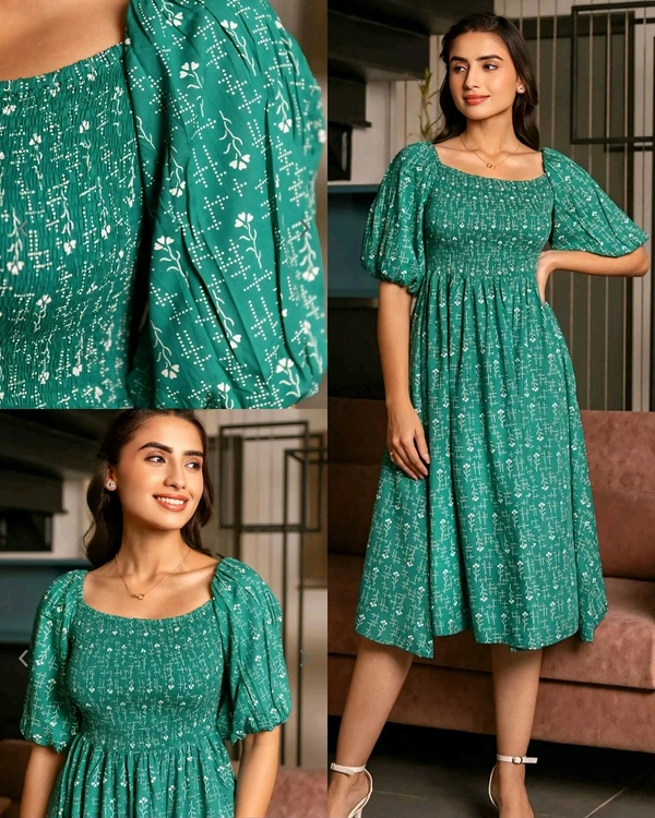 Classic Elegant Look Maxi - Teal, XL
