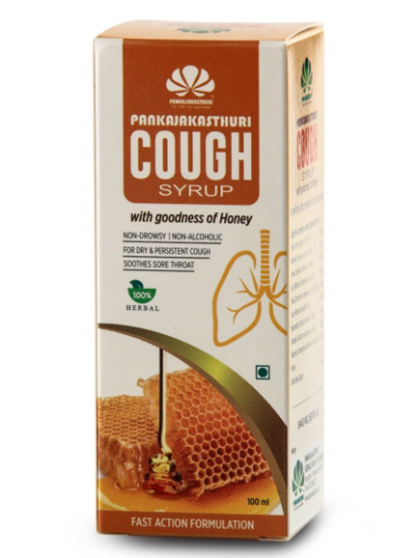 Pankajakasthuri Cough Syrup with Honey - 100 ml