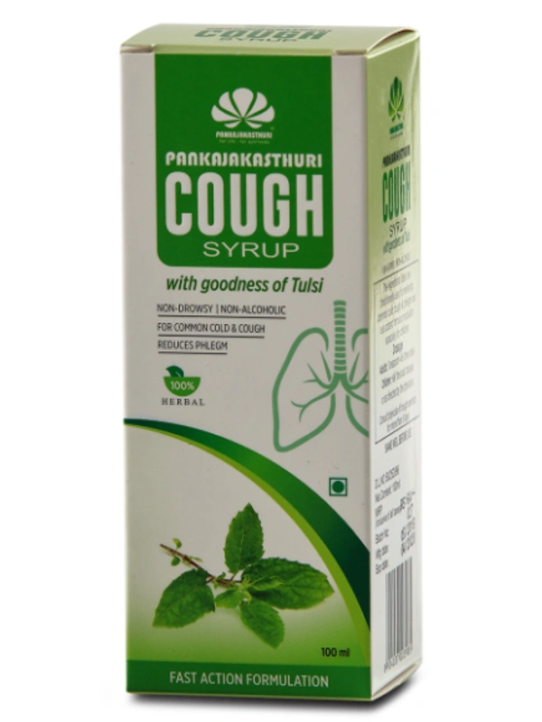 Pankajakasthuri Cough Syrup with Tulsi - 100 ml