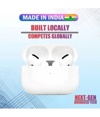 AIR Buds Bluetooth True Wireless (TWS) In Ear 20 Hours Playback Fast charging,Powerfull bass IPX4 - White