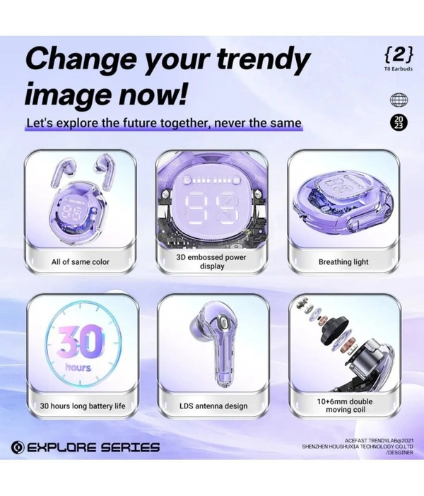 Ultrapods Pro Bluetooth True Wireless (TWS) In Ear 30 Hours Playback Low Latency,Powerfull bass IPX4 - Blue