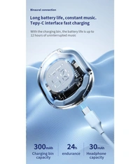 Ultrapods Pro Bluetooth True Wireless (TWS) In Ear 30 Hours Playback Low Latency,Powerfull bass IPX4 - Blue