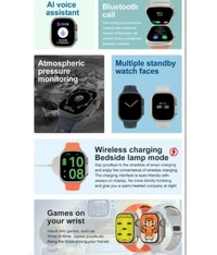 BLAZE ULTRA 2.0" Inch IPS Display Orange Smart Watch - Orange