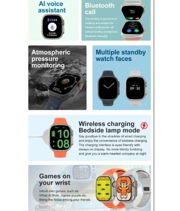 BLAZE ULTRA 2.0" Inch IPS Display Orange Smart Watch - Orange