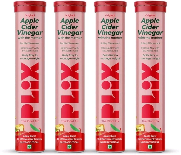 1 MONTH Apple Cider Vinegar Effervescent with mother for weight loss