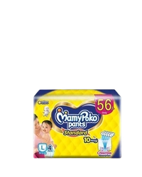 MamyPoko Pants Standard Baby Pants, Large (L), 9-14 kg, 4Pcs