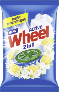 Wheel Active 2 in 1 Blue Detergent Powder (1 kg)