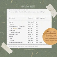 Rajwadi Wheat flour - Fine Ground, 10 kg