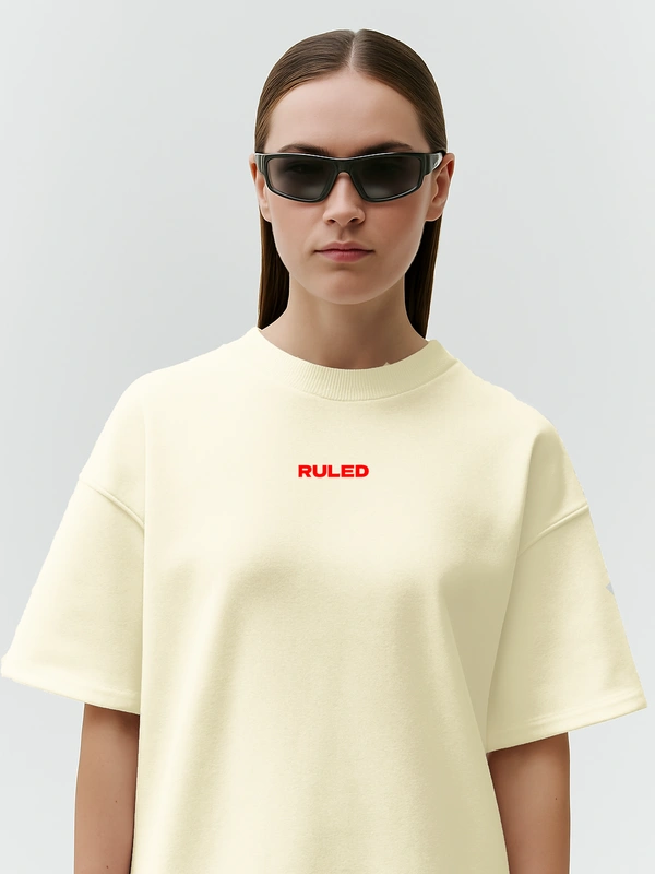 RULED Lost in Grim – Dark Aesthetic Graphic T-Shirt - off white, s