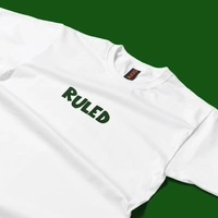 RULED Hand-Drawn Abstract Doodle Art tshirt - white, s