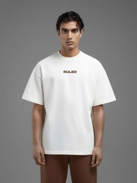 RULED DK Bose Graphic Tee - Vintage Bollywood-Inspired Design - white, s