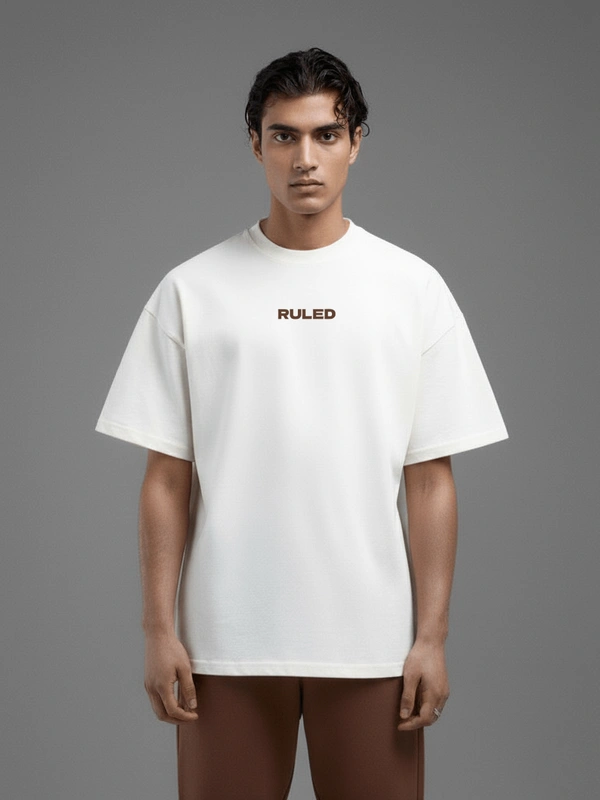 RULED DK Bose Graphic Tee - Vintage Bollywood-Inspired Design - white, s