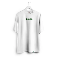 RULED Hand-Drawn Abstract Doodle Art tshirt - white, s