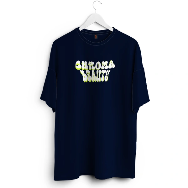 RULED Chroma Beauty Oversized T-Shirt –  Butterfly Edition - navy blue, s