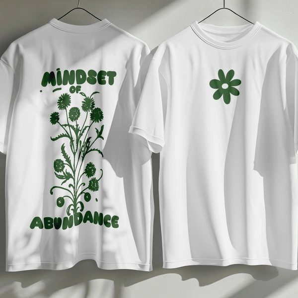 RULED Mindset of Abundance Oversized T-Shirt by RULED - white, s