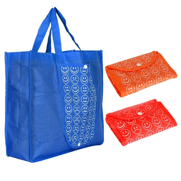 Cute Smiley Foldable Shopping Bag