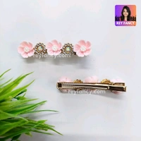 Cute Premium Long Flower Hair Clips RF080