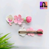 Cute Premium Long Flower Hair Clips RF082