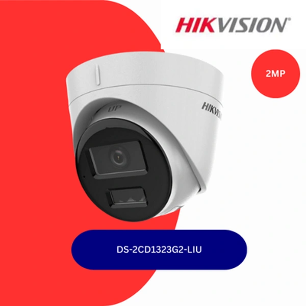HikVision 2 MP Smart Hybrid Light Fixed Turret Network Camera (DS-2CD1323G2-LIU)