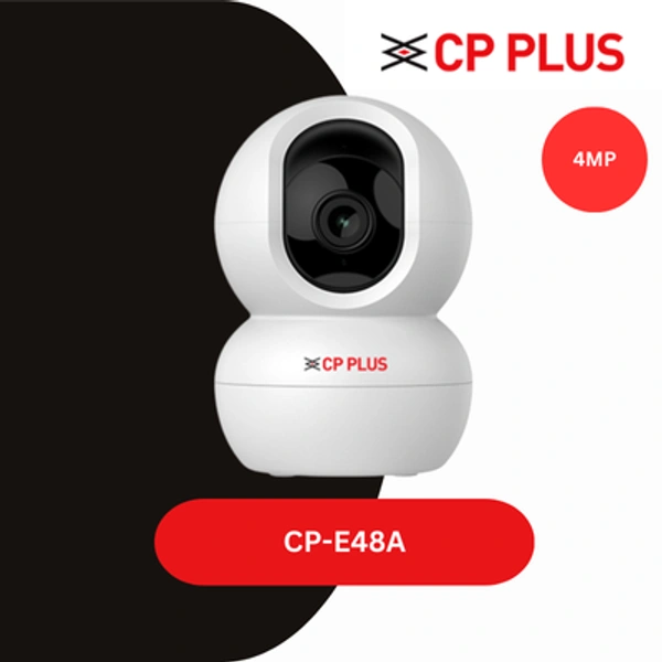 CP PLUS 4 MP Resolution Smart Wi-fi Security Camera | 360° View | 2 Way Talk | Human Body Detection (CP-E48A or E48Q)