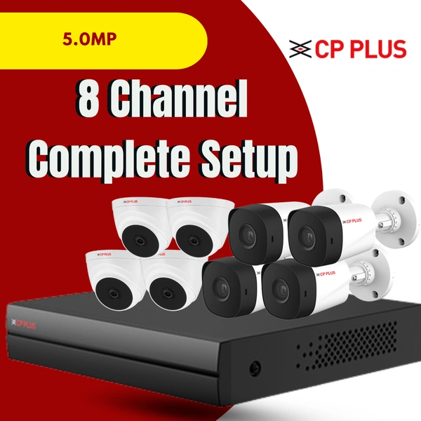Cp Plus 5.0MP 8Channel Complete Setup